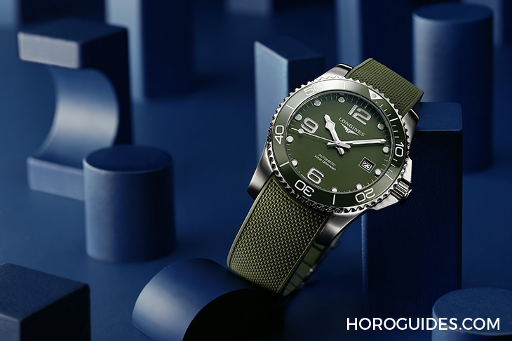 LONGINES - HYDRO CONQUEST - L3.781.4.06.9 - LONGINES 康卡斯潛水系列|綠色潛水錶上市