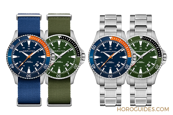 HAMILTON - 夏日海軍風!HAMILTON全新Khaki Navy Scuba潛水腕錶