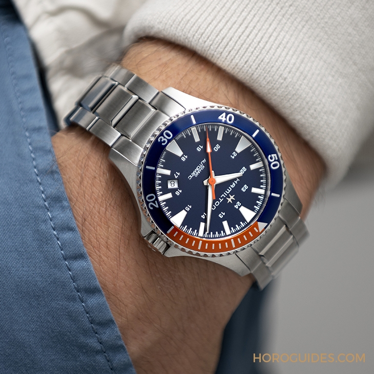 HAMILTON - 夏日海軍風!HAMILTON全新Khaki Navy Scuba潛水腕錶