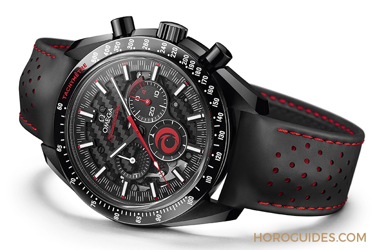 OMEGA - SPEEDMASTER - 311.92.44.30.01.002 - 黑與紅，力與美｜歐米茄超霸系列月之暗面Alinghi腕錶