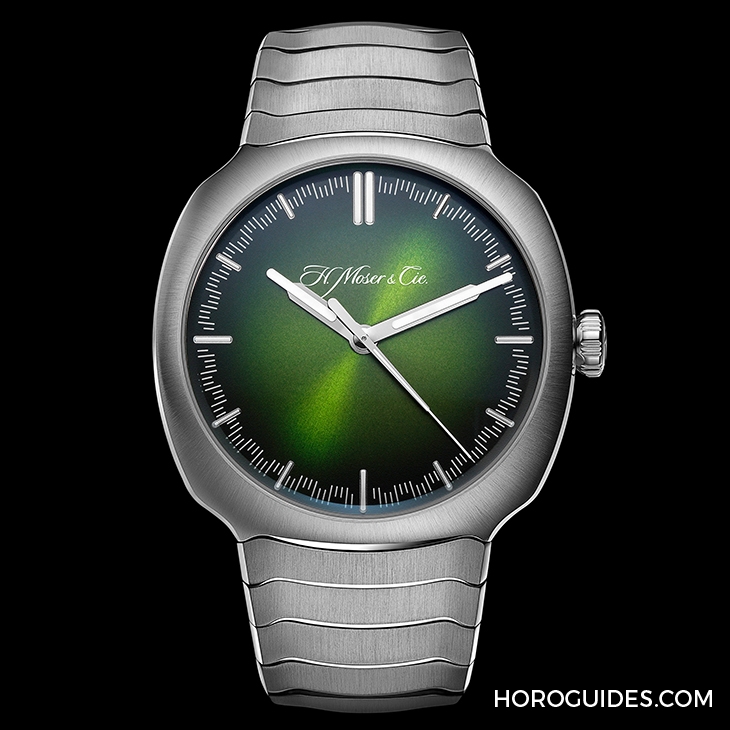 H. MOSER & CIE - STREAMLINER - 6200-1200 - 從煙燻綠開始延伸|H. MOSER & CIE 運動錶系列Streamliner首款大三針腕錶