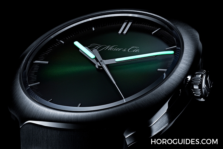 H. MOSER & CIE - STREAMLINER - 6200-1200 - 從煙燻綠開始延伸|H. MOSER & CIE 運動錶系列Streamliner首款大三針腕錶