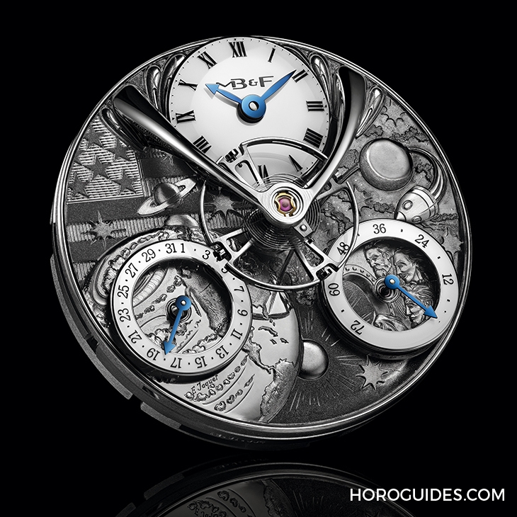 MB&F - LEGACY MACHINES - 04.RL.W6 - 精雕細琢,最有故事的面盤|MB&F LM Split Escapement Eddy Jaquet系列限量腕錶