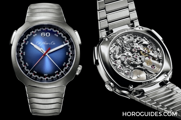 H. MOSER & CIE - STREAMLINER - 6902-1201 - H.Moser推出Streamliner疾速者電光藍飛返計時碼錶