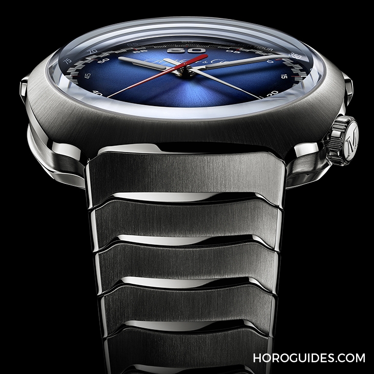 H. MOSER & CIE - STREAMLINER - 6902-1201 - H.Moser推出Streamliner疾速者電光藍飛返計時碼錶