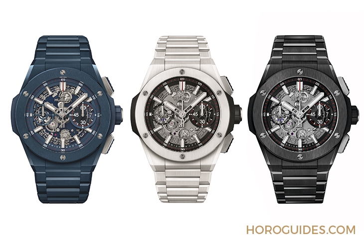 HUBLOT - 2021 LVMH鐘錶週速報|HUBLOT冰橙藍寶石陀飛輪自動上鍊腕錶、陶瓷鍊帶計時碼錶