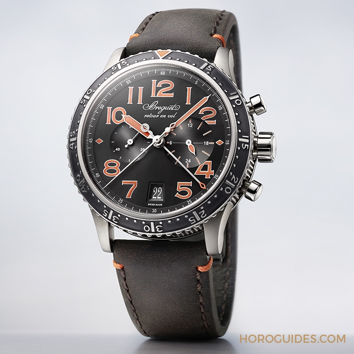 BREGUET - TYPE XX - XXI - XXII - 3815TI/HO/3ZU - 動感新配色|寶璣推出兩款飛行系列Type XXI 3815限量版鈦金屬腕錶