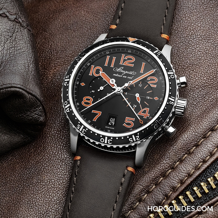 BREGUET - TYPE XX - XXI - XXII - 3815TI/HO/3ZU - 動感新配色|寶璣推出兩款飛行系列Type XXI 3815限量版鈦金屬腕錶