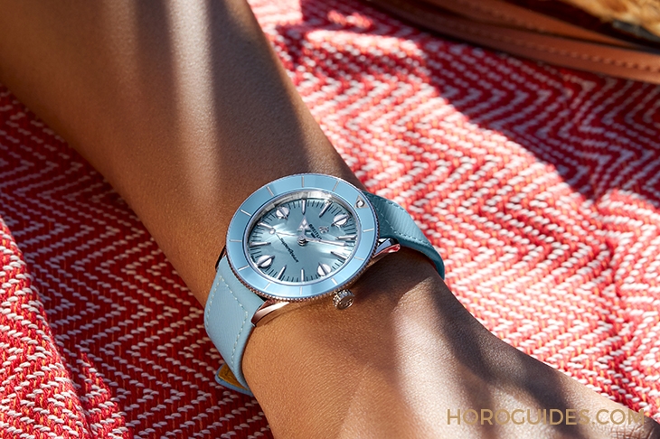 BREITLING - 夏季限定繽紛款!百年靈推出Superocean Heritage ’57超級海洋文化腕錶Pastel Paradise膠囊系列