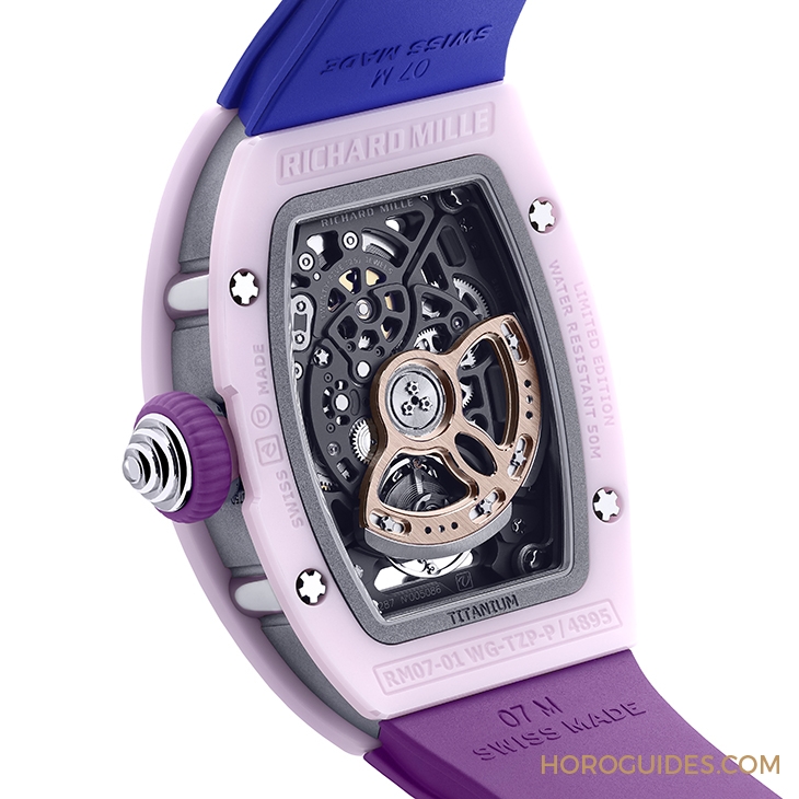 RICHARD MILLE - WOMEN - RM 07-01 - 三款粉嫩新色同步亮相!RICHARD MILLE RM 07-01限量版腕錶