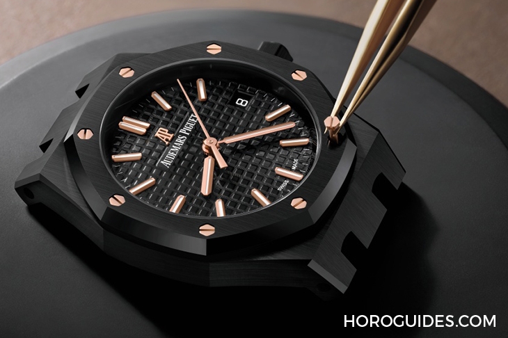 AUDEMARS PIGUET - ROYAL OAK - 77350CE.OO.1266CE.01 - 《What if…?》 假如AP皇家橡樹三針黑陶瓷腕錶是 41mm ?