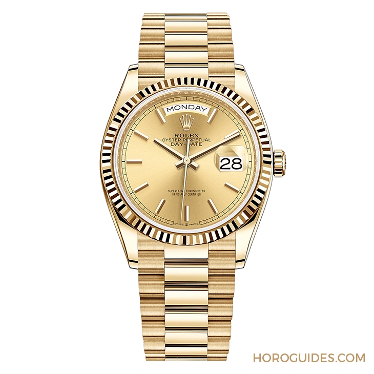 ROLEX - DAY-DATE - 128238-0045 - 《六人行:重聚篇》裡的Jennifer Aniston與Tom Selleck戴著ROLEX古董錶來了!