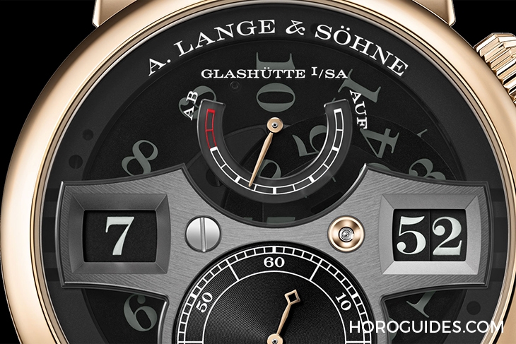 A. LANGE & SÖHNE - ZEITWERK - 142.055 - 半透明錶盤,夜光顯示更清晰!朗格Zeitwerk Honeygold Lumen專賣店限量款