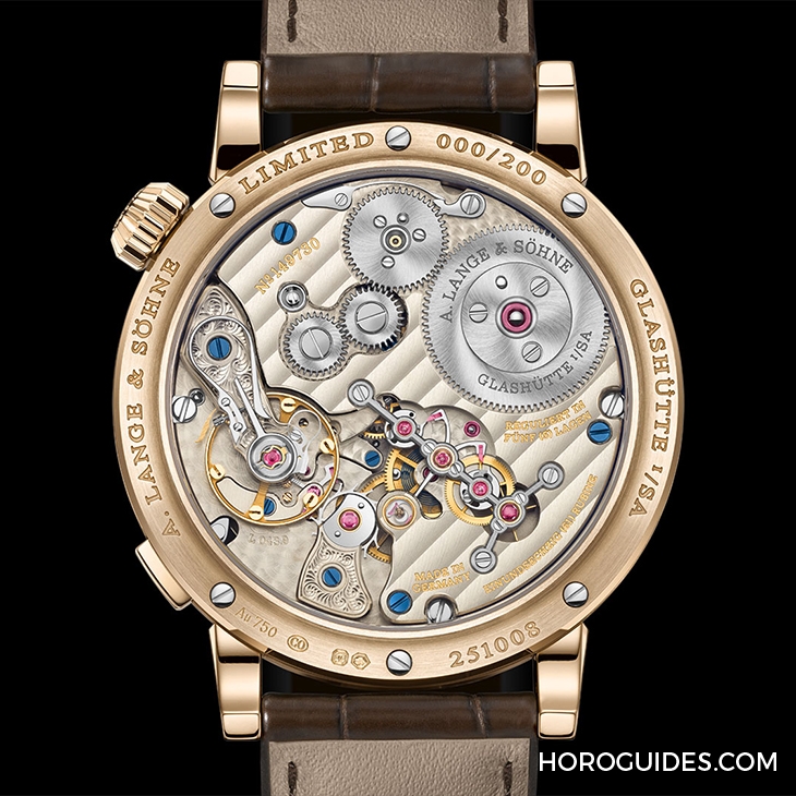 A. LANGE & SÖHNE - ZEITWERK - 142.055 - 半透明錶盤,夜光顯示更清晰!朗格Zeitwerk Honeygold Lumen專賣店限量款