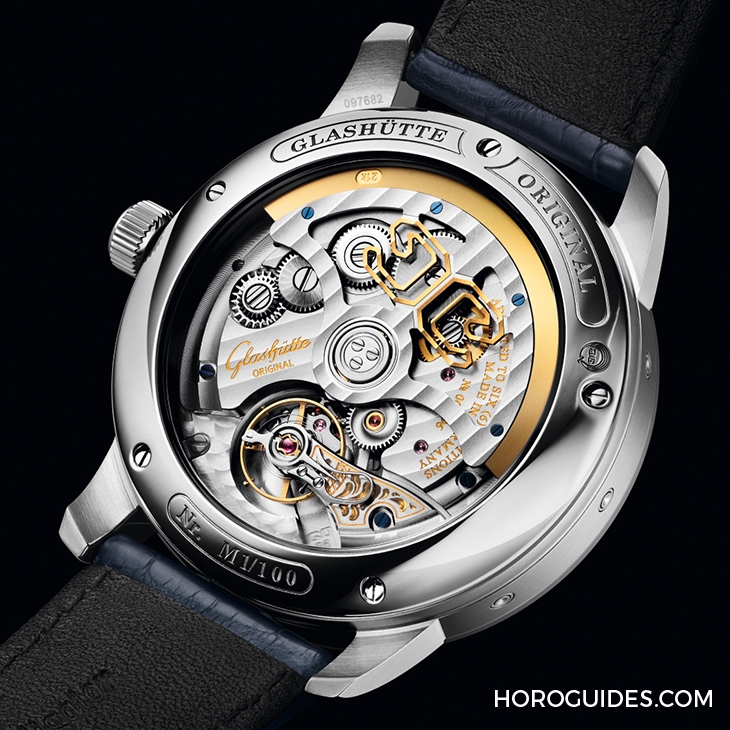 GLASHÜTTE ORIGINAL - SENATOR - 1-36-12-01-02-61 - 新色亮相：玫瑰粉與深藍的相遇｜格拉蘇蒂原創參議員卓越萬年曆腕錶