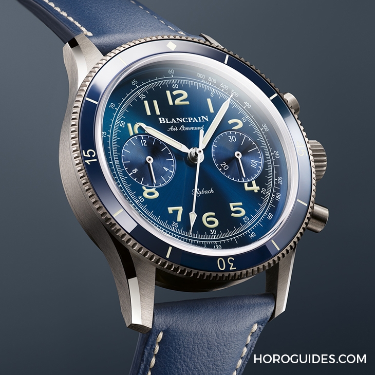 BLANCPAIN - Air Command - AC02-12B40-63B - 現代感十足！Blancpain Air Command Chronograph 藍面鈦金屬版