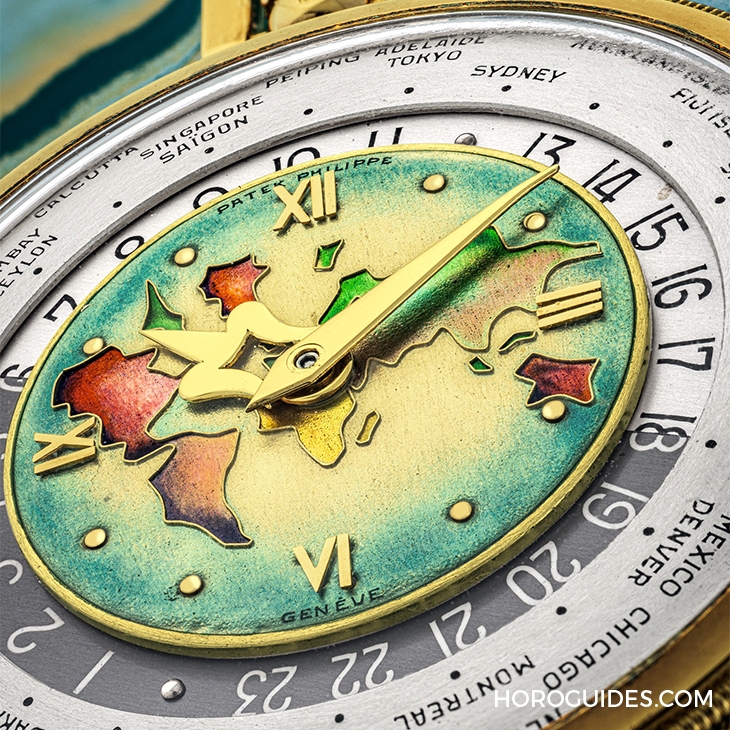 PATEK PHILIPPE - 瑰寶現身拍賣會! 百達翡麗 605「Heures Universelles」18K黃金世界時間懷錶