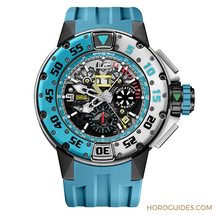 RICHARD MILLE - MEN - RM 032 - RICHARD MILLE慶聖巴托帆船賽回歸！RM 032 Voiles de Saint Barth自動上鍊飛返計時潛水錶