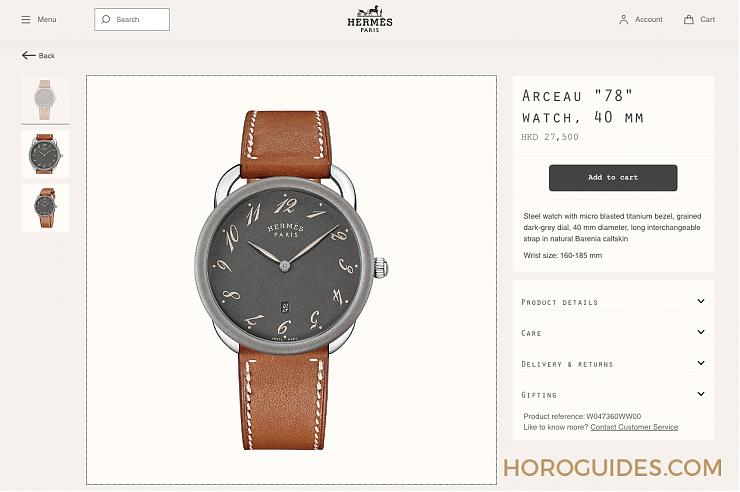 HERMES - CAPE COD - 043771WW00 - Hermès e-Store在港上線！隨時隨地選購大熱品項