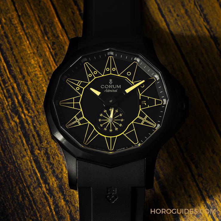 CORUM - ADMIRAL - A395/04004 - 黑潮湧現，五色齊發｜Corum Admiral 42 Automatic Full Black