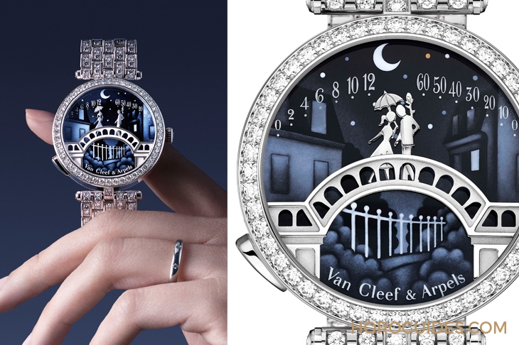 VAN CLEEF & ARPELS - POETIC COMPLICATION - VCARO90000 - 12點,巴黎戀人橋上見|梵克雅寶為男士打造Midnight Pont des Amoureux腕錶