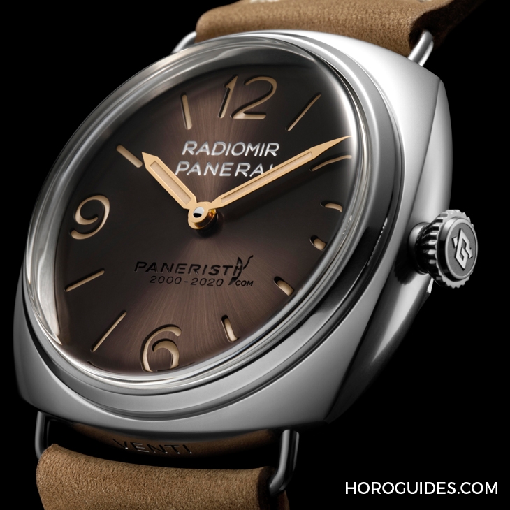 PANERAI - RADIOMIR - PAM02020 - 好個古早味!沛納海推出棕面Radiomir Venti向Paneristi.com 20週年致意