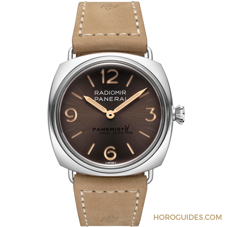 PANERAI - RADIOMIR - PAM02020 - 好個古早味!沛納海推出棕面Radiomir Venti向Paneristi.com 20週年致意