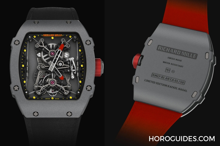 RICHARD MILLE - LIMITED EDITION - RM 27-04 - 【名人錶盒】紅土之王Rafael Nadal,奠定Richard Mille超輕抗震終極地位的最牛代言人