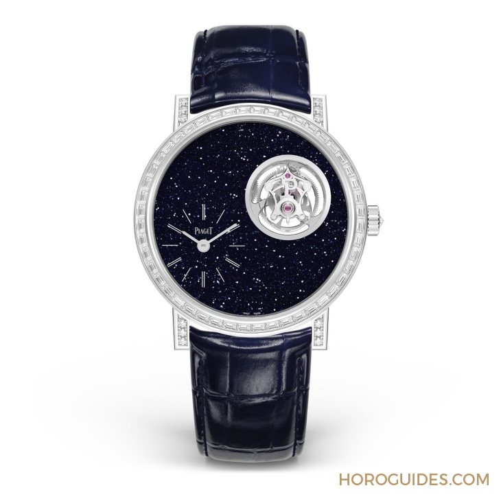 PIAGET - ALTIPLANO - G0A46035 - PIAGET Altiplano超薄新作奇幻亮相|砂金石面盤飛行陀飛輪限量款鑲鑽腕錶