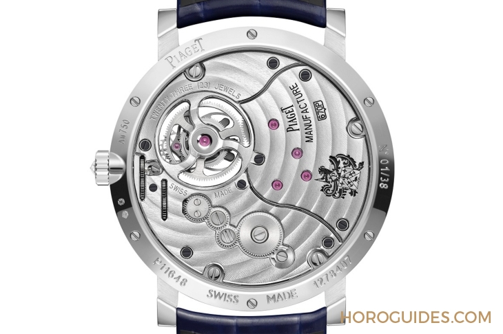 PIAGET - ALTIPLANO - G0A46035 - PIAGET Altiplano超薄新作奇幻亮相|砂金石面盤飛行陀飛輪限量款鑲鑽腕錶