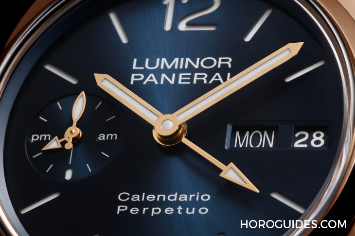 OFFICINE PANERAI - 破天荒頭一回!以專利鉑金與紅金入作,Panerai首次推出萬年曆腕錶