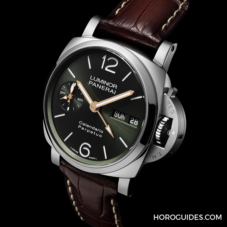 PANERAI - LUMINOR - PAM00715 - 破天荒頭一回！以專利鉑金與紅金入作，Panerai首次推出萬年曆腕錶
