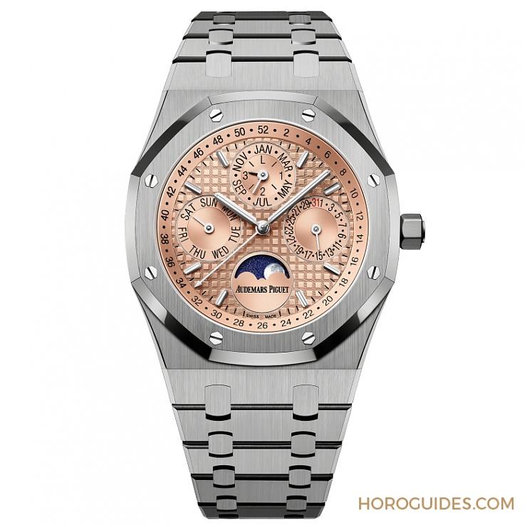 AUDEMARS PIGUET - ROYAL OAK - 26615TI.OO.1220TI.01 - 三文魚面、鈦金屬錶殼!愛彼皇家橡樹萬年曆限量版走出日本,全球發行