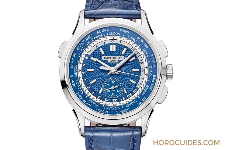 PATEK PHILIPPE - COMPLICATIONS - 5930P-001 - 百達翡麗世界時區計時碼錶5930首度推出鉑金款,挾綠面尊貴亮相