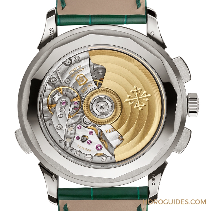 PATEK PHILIPPE - 百達翡麗世界時區計時碼錶5930首度推出鉑金款,挾綠面尊貴亮相