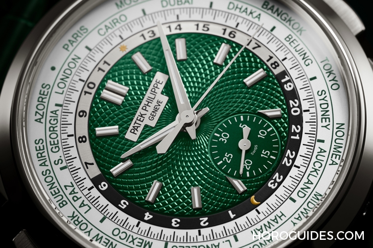 PATEK PHILIPPE - COMPLICATIONS - 5930P-001 - 百達翡麗世界時區計時碼錶5930首度推出鉑金款,挾綠面尊貴亮相