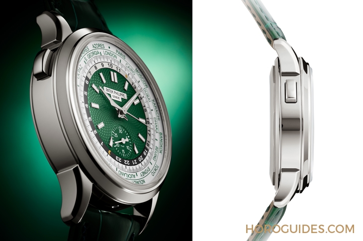 PATEK PHILIPPE - COMPLICATIONS - 5930P-001 - 百達翡麗世界時區計時碼錶5930首度推出鉑金款,挾綠面尊貴亮相