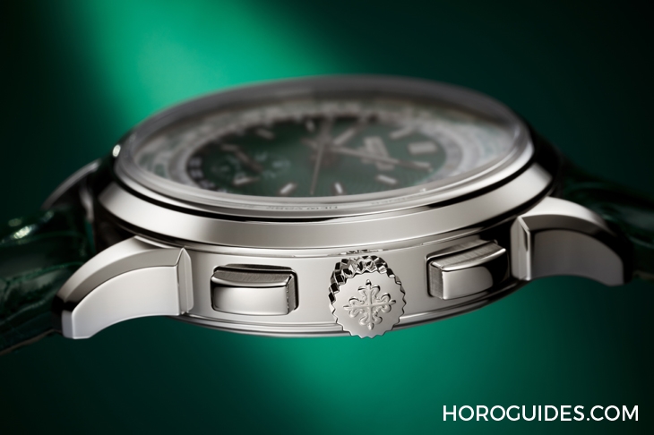 PATEK PHILIPPE - COMPLICATIONS - 5930P-001 - 百達翡麗世界時區計時碼錶5930首度推出鉑金款,挾綠面尊貴亮相
