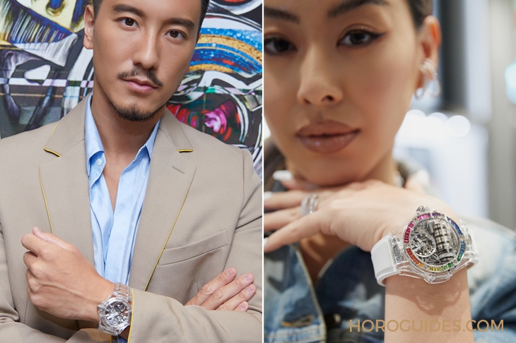 HUBLOT - BIG BANG - 455.JX.0120.JX - 透明系新作二連發!Hublot Big Bang系列MP-11彩虹藍寶石腕錶、Integral藍寶石陀飛輪鍊帶腕錶