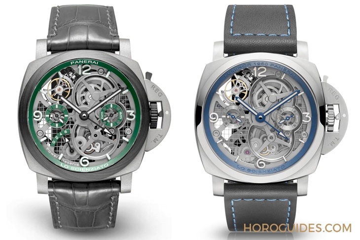 PANERAI - LUMINOR - PAM01060 - 華麗撞色!紅金殼配鍍藍面|Panerai Luminor陀飛輪兩地時間紅金腕錶-PAM01060