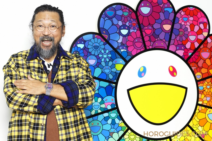 HUBLOT - CLASSIC FUSION - 507.JX.0800.RT.TAK21 - 彩虹版微笑小花動起來!|Hublot經典融合系列村上隆藍寶石彩虹腕錶