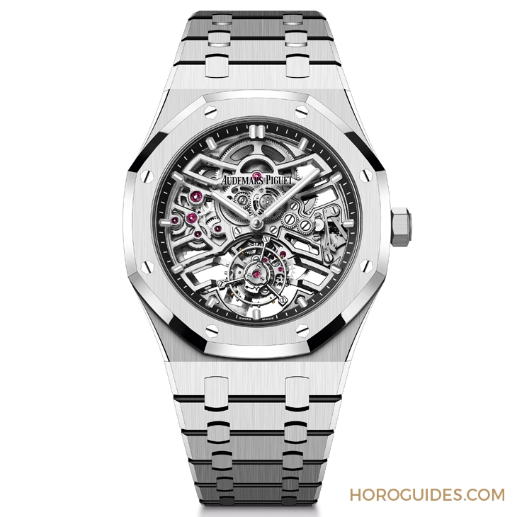 AUDEMARS PIGUET - ROYAL OAK - 26735ST.OO.1320ST.01 - 愛彼皇家橡樹系列首見自動上鍊飛行陀飛輪鏤空腕錶