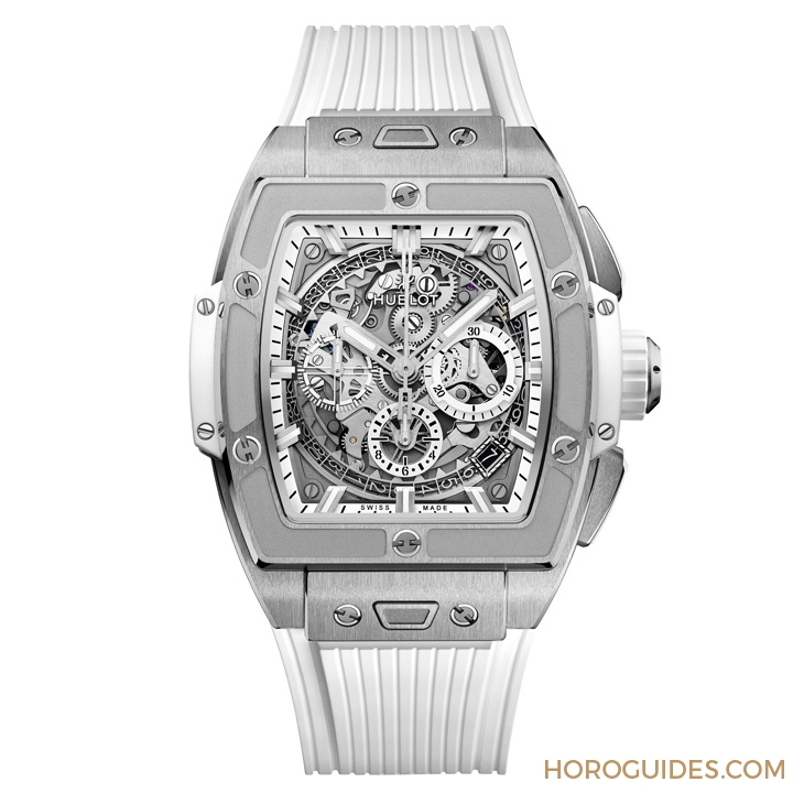 HUBLOT - SPIRIT OF BIG BANG - 642.NE.2010.RW.1604 - 科幻未來風，Hublot 鈦金白計時碼錶