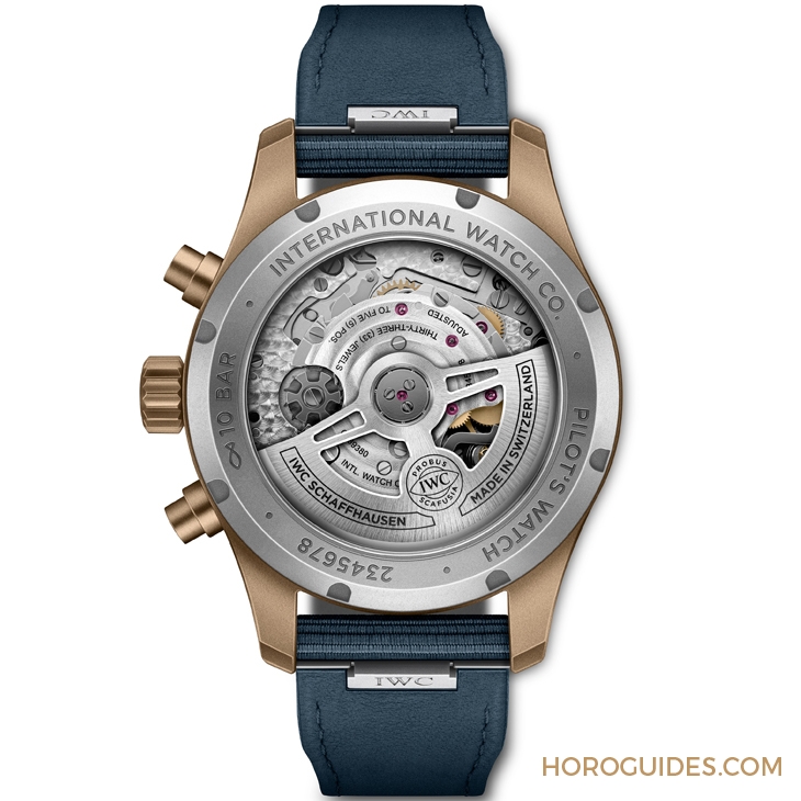 IWC - PILOT - IW388109 - 青銅錶殼搭藍面的迷人懷舊感｜IWC飛行員計時41青銅版