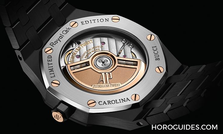 AUDEMARS PIGUET - ROYAL OAK - 77350CE.OO.1266CE.02.A - 這樣的鏡面虹彩,顯現在不意間|愛彼皇家橡樹34毫米黑色陶瓷自動上鍊腕錶Carolina Bucci限量版