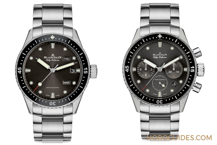 BLANCPAIN - Blancpain五十噚深潛器精鋼款配備新版三節式鍊帶