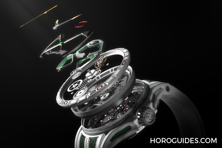 ROGER DUBUIS - EXCALIBUR - RDDBEX1006 - 傳神演繹Lamborghini第三代Huracán賽車！Roger Dubuis Excalibur Spider Huracán單擺輪腕錶