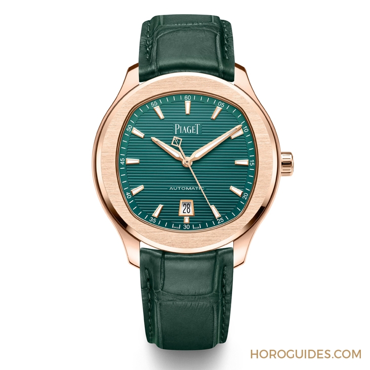 PIAGET - POLO - G0A47010 - 閃耀盛夏魅力，Piaget Polo新作18K玫瑰金孔雀綠面亮相