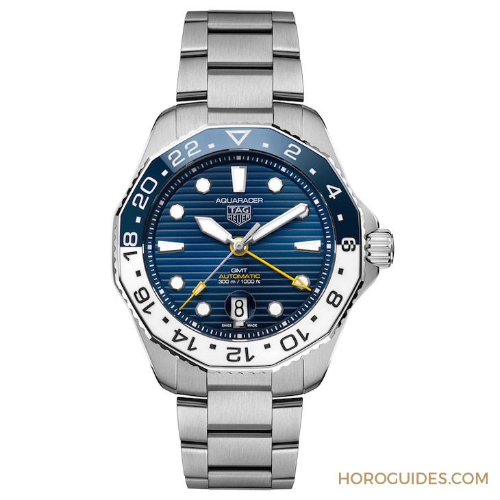 TAG HEUER - AQUARACER - WBP2010.BA0632 - 藍白陶瓷圈!TAG Heuer Aquaracer Professional 300 GMT兩地時間腕錶