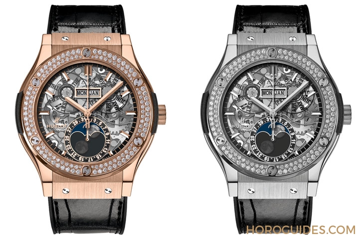 月與鏤空奇幻之境｜Hublot經典融合系列月相鏤空腕錶